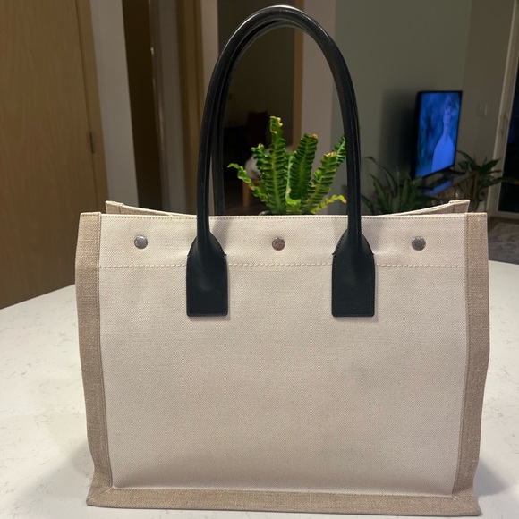 Yves Saint Laurent Rive Gauche Canvas Tote - Picture 3 of 11